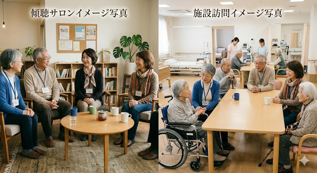 サロン・施設訪問で地域の方の「お話し相手に」傾聴ボランティアメンバー募集中！傾聴サークル「ラポール」